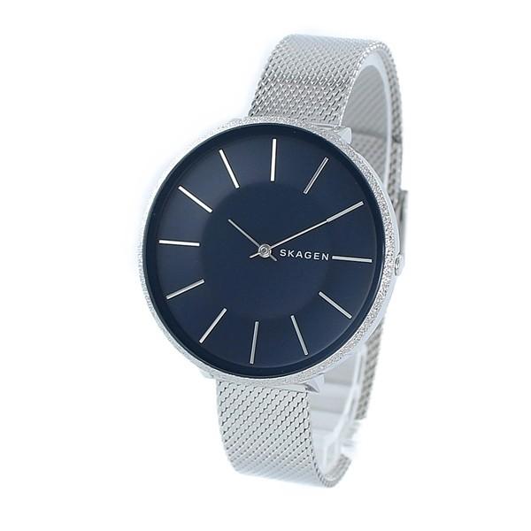 SKAGEN スカーゲン レディース 北欧 時計 カロリーナ シンプル ミニマム スリム ブルー シ...