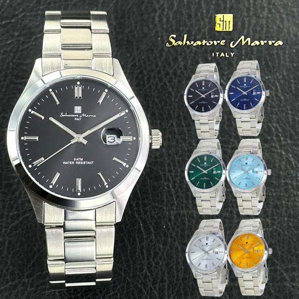 サルバトーレマーラ 腕時計 手表 ベルト ステンレス シンプル おしゃれ 還暦祝い 退職祝い 誕生日...