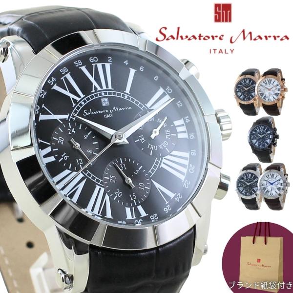 サルバトーレマーラ メンズ 腕時計 ショッパー付き 革ベルト ブランド 時計 ギフト  爆買 成人 ...