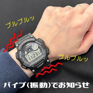 カシオ 腕時計 メンズ デジタル バイブレーシ...の詳細画像4