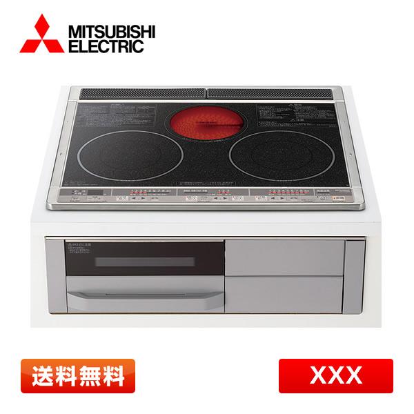 【箱傷み特価】三菱電機 CS-G321M（ブラック） IHクッキングヒーター Mシリーズ 2口IH+...