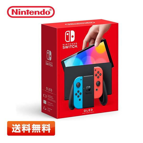 【未開封】Nintendo Switch（有機ELモデル）本体Joy-Con(L)ネオンブルー/(R...