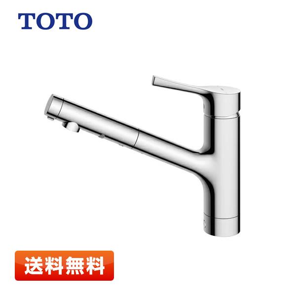 【送料無料】TOTO 台付シングル混合水栓 TKS05305J （エコシングル／ハンドシャワー付／ホ...