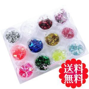 ホログラム 乱切り アクリルコンテナ 容器 入り 12色/セット