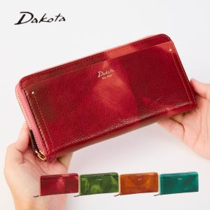 おばら✿様 美品 Dakota ダコタ 折り財布 レッド Dakota（ダコタ） 公式 ダコタ財布 長財布 財布 レディース ペンネロ