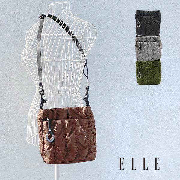 ELLE エル ショルダーバッグ  バッグ　クシュクシュ 6431800