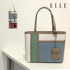 ELLE エル トート バッグ レディース コンセール カラーブロック 6432651｜princessbag