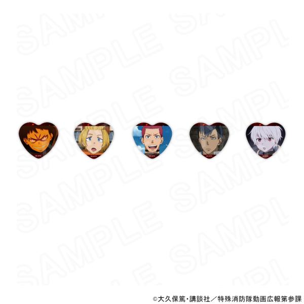 【 05/12 発送予定】 炎炎ノ消防隊 参ノ章 場面写ハート缶バッジコンプリートBOX A グッズ