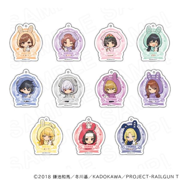 【 10/07 発送予定】 「とある」シリーズ もこもこパーカー ミニキャラアクリルキーホルダー【第...