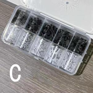 レースネイルホイルセット ネイル レース柄 転...の詳細画像3