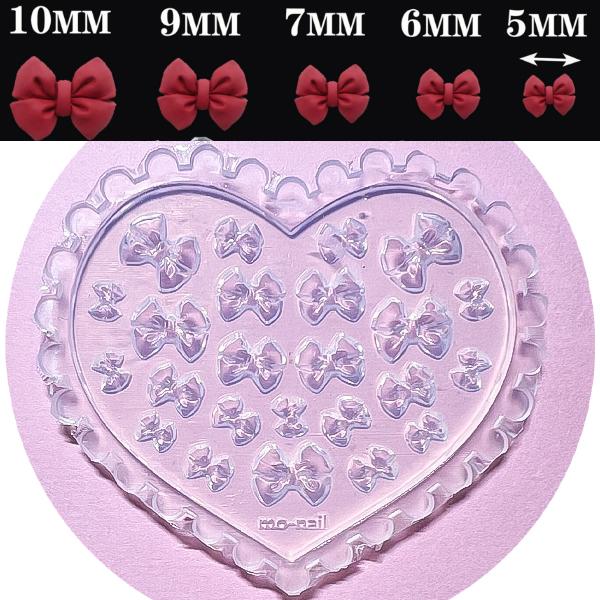 ネイル シリコンモールド  リボン りぼん 蝶々結び クラフトレジン シリコンモールド UVレジン ...