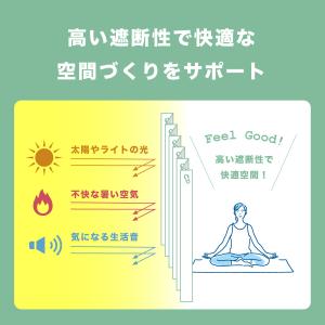 仕切りカーテン のれん 断熱 防音 1級遮光シ...の詳細画像3