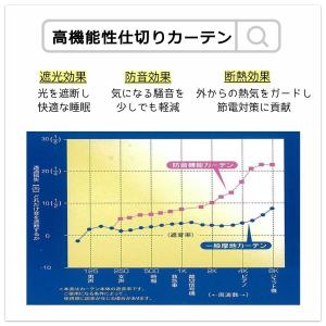 仕切りカーテン のれん 断熱 防音 1級遮光シ...の詳細画像5