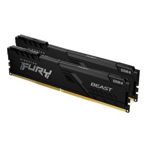 【メーカー取り寄せ】キングストン FURY Beast シリーズ 8GB (4GB×2枚組） 3200MHz DDR4 CL16 DIMM (Kit of 2) 288pin ゲーミングメモリ KF432C16BBK2/8｜princetondirect