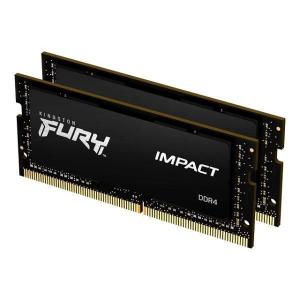 【メーカー取り寄せ】キングストン FURY Impact ブラック 64GB (32GB×2枚組） 3200MHz DDR4 CL20 SODIMM 260pin KF432S20IBK2/64 国内正規品 新生活｜princetondirect