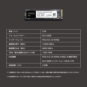 プリンストン 内蔵SSD 2TB PCIe 5...の詳細画像3