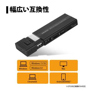 プリンストン 4in1カードリーダー機能付M....の詳細画像2