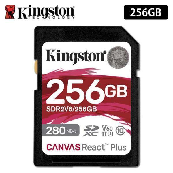 キングストン SDカード 256GB Canvas React Plus V60 SDメモリカード ...