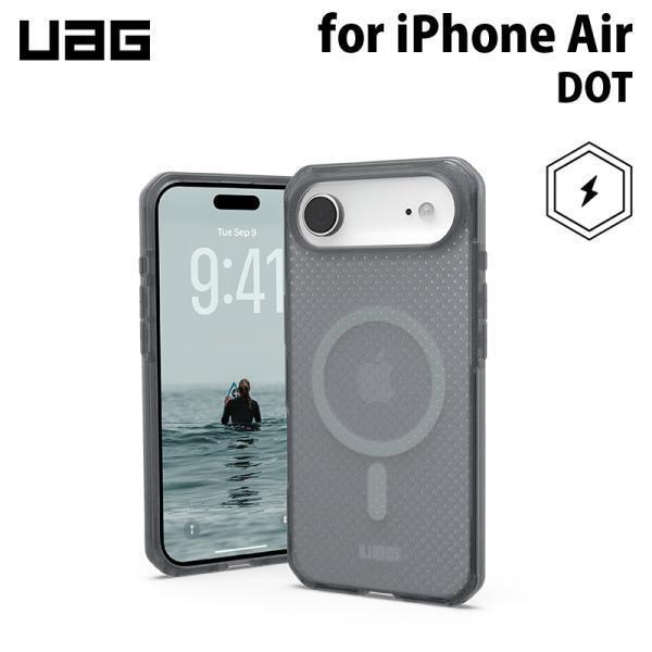 UAG iPhone Air用 MagSafe対応ケース DOT アッシュ 耐衝撃 ドットパターン ...