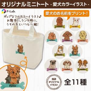 散歩用バッグ 犬 ネーム 名前入り オリジナル 作成 自作 ランチバッグ