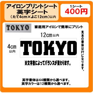 体操服 名前 プリント シート H3.5cm ラバー ぜっけん : プリント