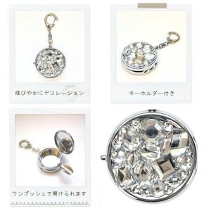 携帯灰皿 ビジュー クリアストーン キーホルダ...の詳細画像4