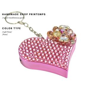 防犯ブザー ハート型 SWAROVSKI ビジ...の詳細画像1
