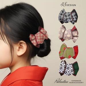 キッズ 髪飾り シングルリボン 和装 クリップ ...の商品画像