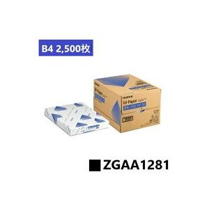 B4 コピー用紙 ホワイト W‐Paper 2500枚(500枚×5冊) ZGAA1281 富士フイ...