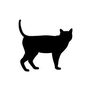 デコスタ 猫02 動物シルエットスタンプ中 Designstamp Neko02 Middle プリントライyahoo 店 通販 Yahoo ショッピング