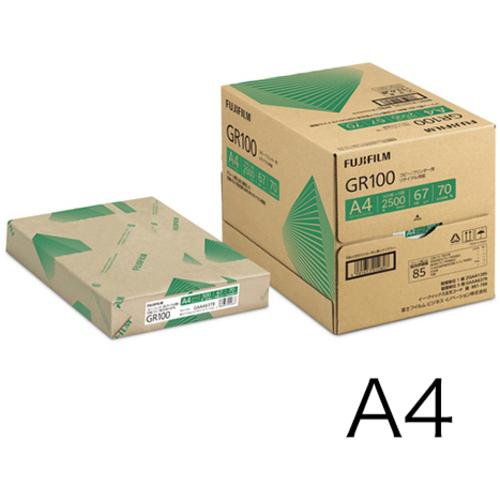 A4コピー用紙 GR100 リサイクル 2500枚/5冊/箱 ZGAA1285 富士フィルムBI