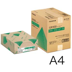 FUJIFILM A4コピー用紙 GR100 リサイクル 2500枚/5冊/箱