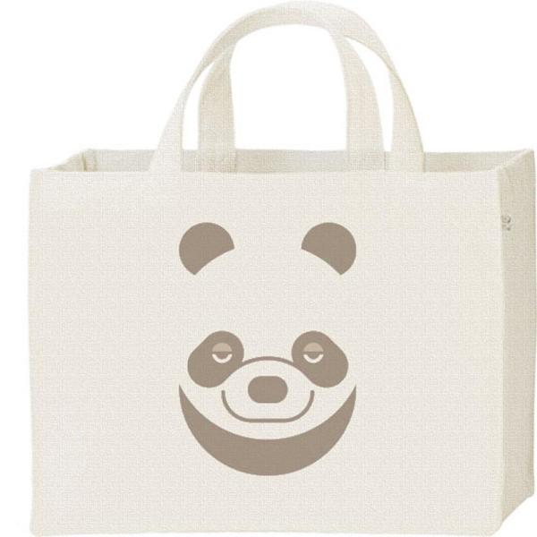 パンダ（ファニーフェイス・ぱんだ）/キャンバスバッグ・スクエア　カレッジバッグ