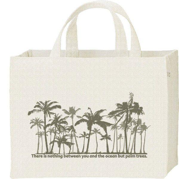 椰子（ヤシ）の木林/キャンバスバッグ・スクエア　カレッジバッグ