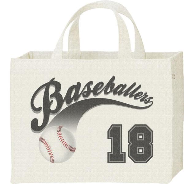 野球（ボール）/キャンバスバッグ・スクエア　カレッジバッグ