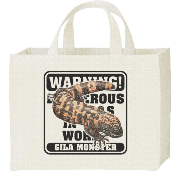 アメリカ ドクトカゲ/危険生物シリーズ/キャンバスバッグ・スクエア　カレッジバッグ
