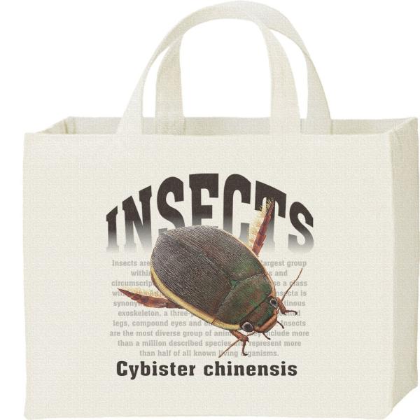 ゲンゴロウ（昆虫シリーズ）/キャンバスバッグ・スクエア　カレッジバッグ