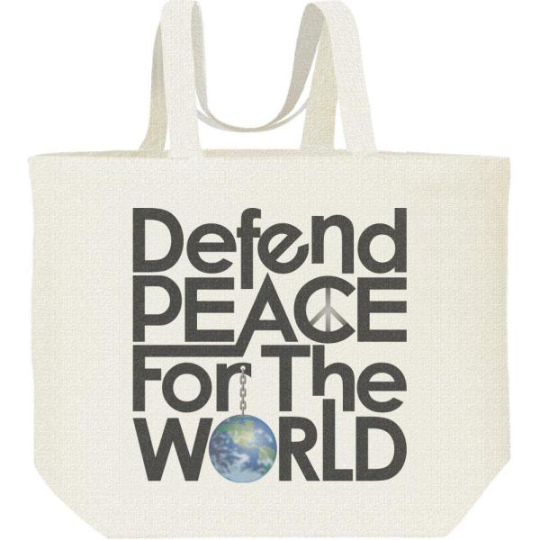 世界の平和を守る（地球）/キャンバスバッグ・L　エコバッグ