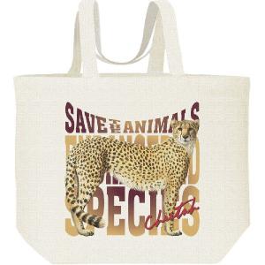 レッサーパンダ（絶滅危惧動物）れっさーぱんだ/キャンバスバッグ・L