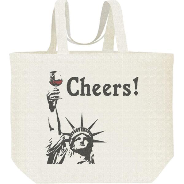 自由の女神（カンパイ！）じゆうのめがみ/キャンバスバッグ・L　エコバッグ