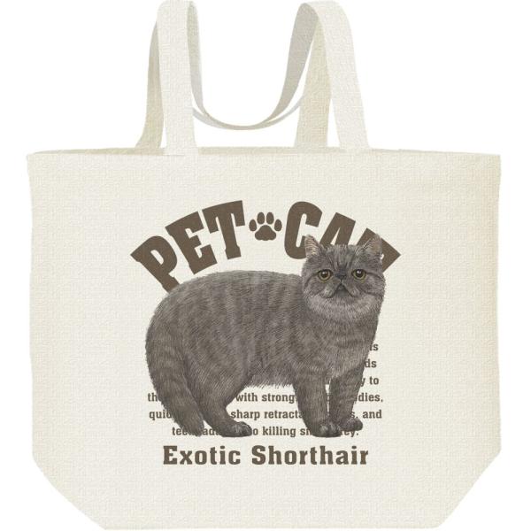 エキゾチック ショートヘア（愛猫シリーズ）/キャンバスバッグ・L　エコバッグ