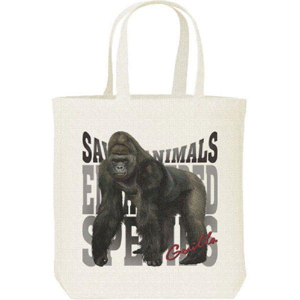 ゴリラ（絶滅危惧動物）ごりら/キャンバスバッグ・M　トートバッグ