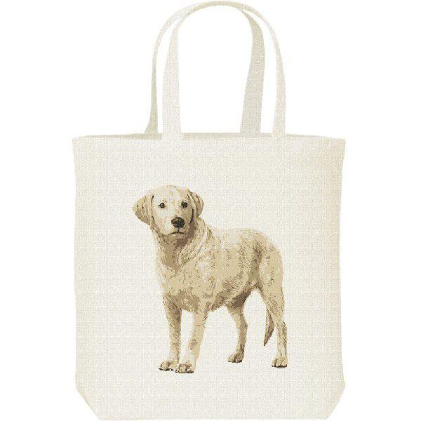 ラブラドール レトリバー（ペイントタッチ）れとりばー/キャンバスバッグ・M　トートバッグ