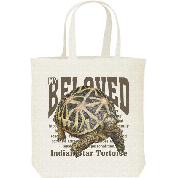 インド ホシガメ（亀）かめ/ペット シリーズ/キャンバスバッグ・M　トートバッグ