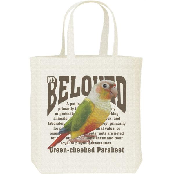 ウロコ インコ/鳥/ペット シリーズ/キャンバスバッグ・M　トートバッグ