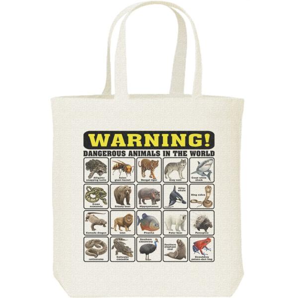 世界の危険生物/キャンバスバッグ・M　トートバッグ