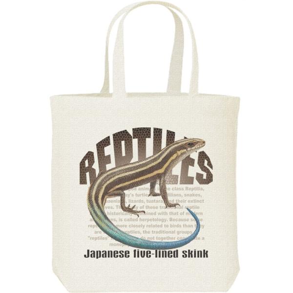 ニホントカゲ（爬虫類シリーズ）/キャンバスバッグ・M　トートバッグ