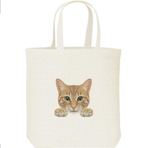 猫の顔・茶トラ/キャンバスバッグ・M　トートバッグ
