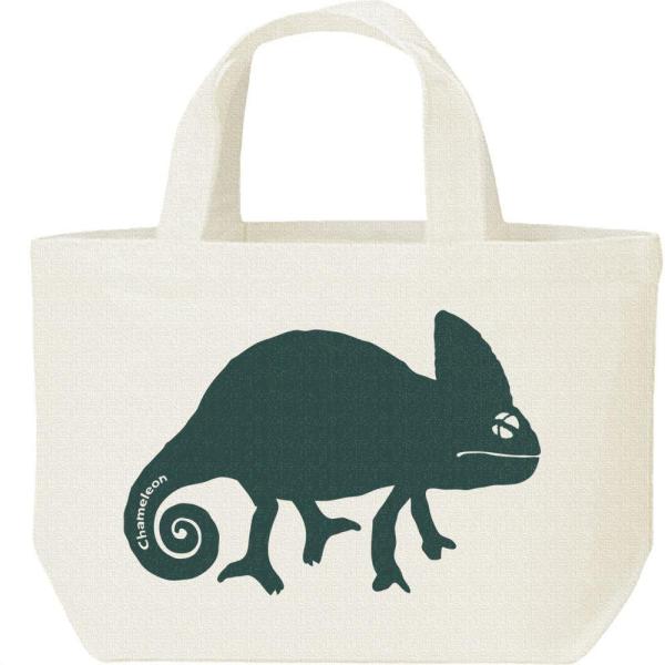 カメレオン（シルエット）/キャンバスバッグ・S　ランチバッグ