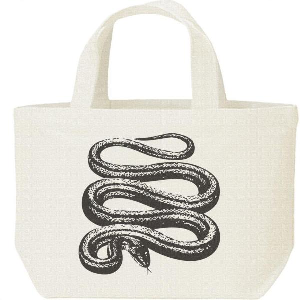 蛇（シマヘビ）/キャンバスバッグ・S　ランチバッグ